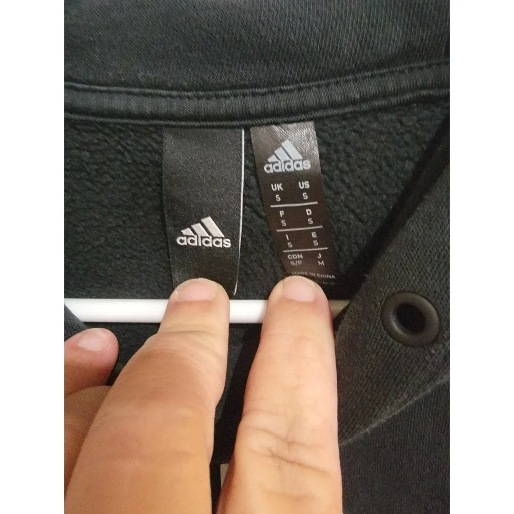 adidas Patrick Mahomes PM Logo Hoodie Men's Small Black HF4612 Distressed AS-IS
